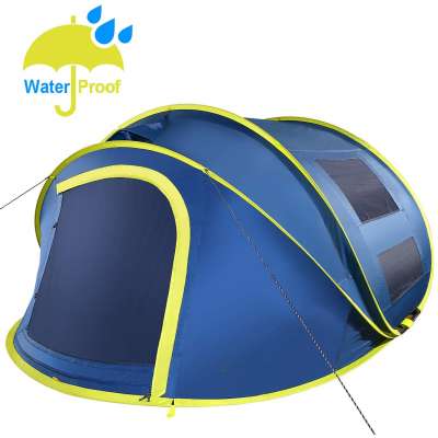 4 Person Pop up Waterproof Tent Instant Tent for Family Camping Hiking Tent