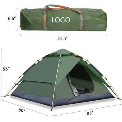 Double Layer Automatic Hydraulic Tent 3-4 Person Instant Setup Waterproof Camping Tent camping tent for sale beach outdoor